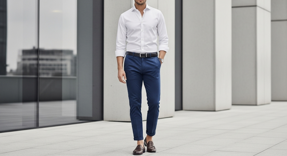 White Dress Shirt With Navy Blue Chino Pants Styling: 5 Perfect Reasons