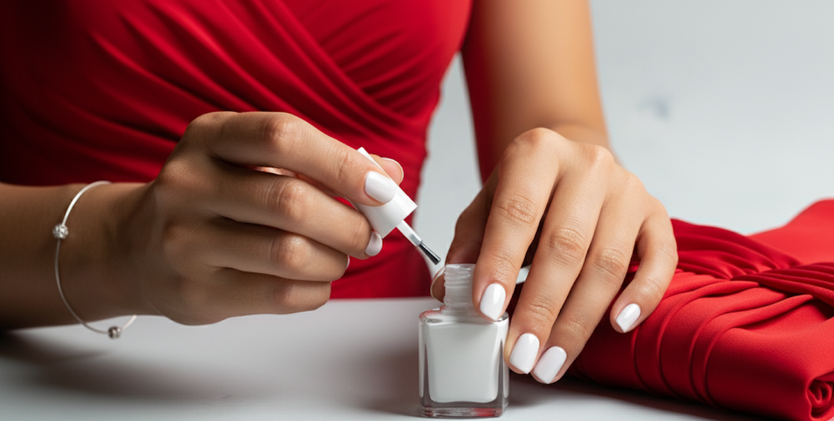7 Stunning White Nail Polish With Red Dress Modern Minimalist Style Looks
