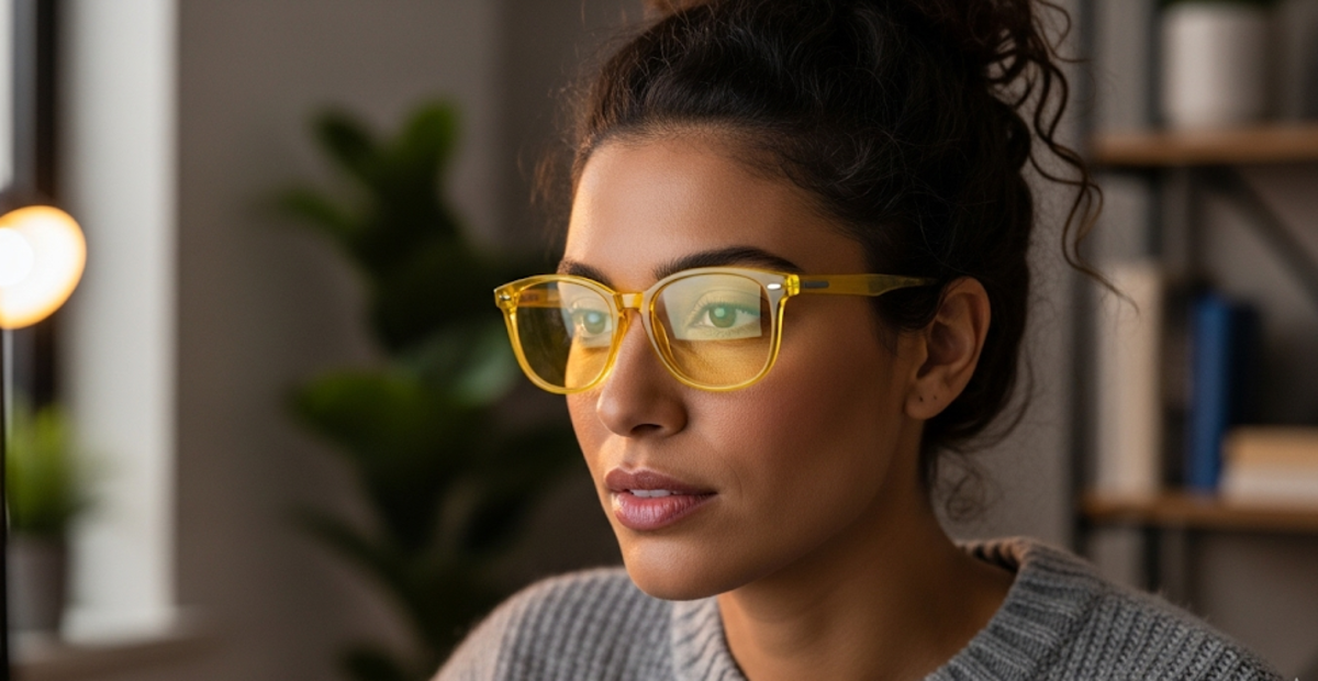 7 Reasons Yellow Glasses Women Digital Workers Need for Eye Strain
