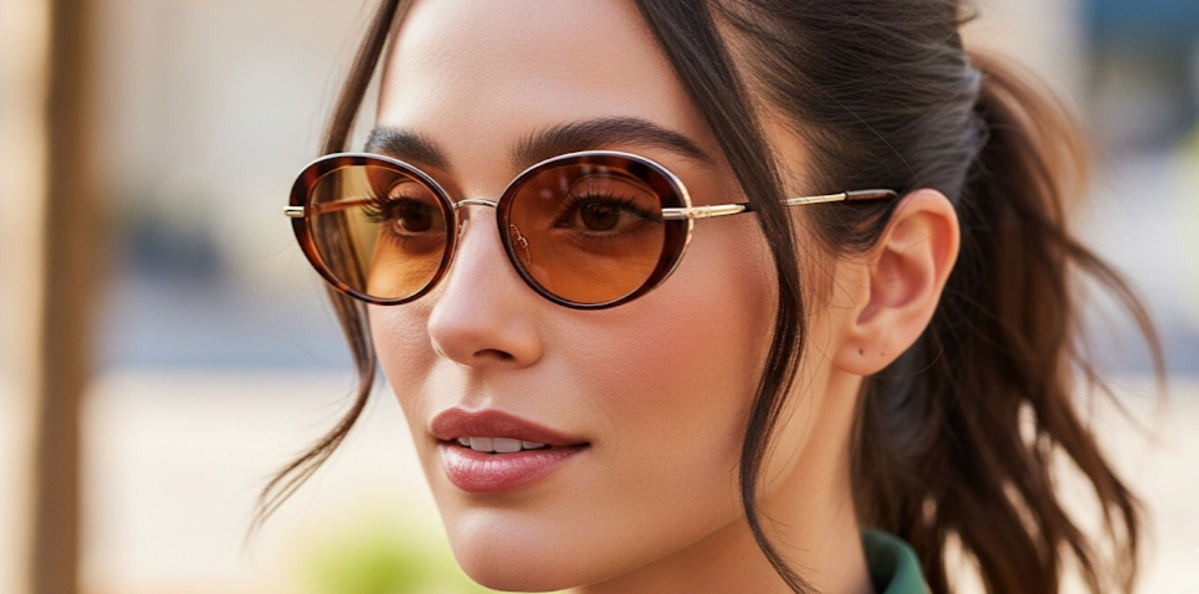 5 Perfect Lens Colors Oval Face Women Choose by Skin Tone