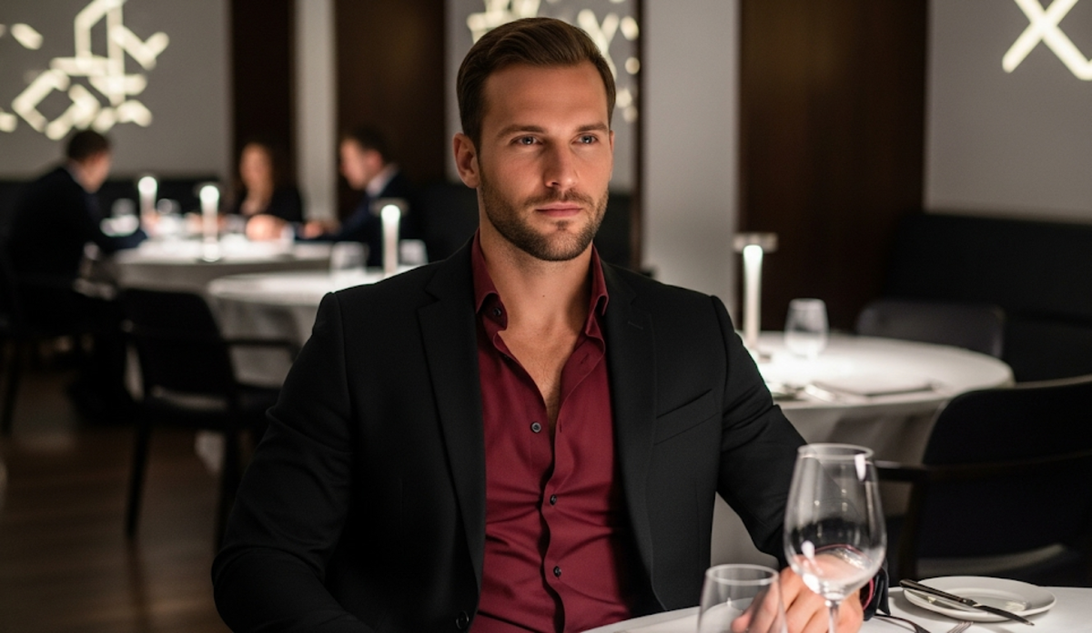 7 Stunning Ways Burgundy Dress Shirts Transform Black Suits for Evening Dinner Party Success