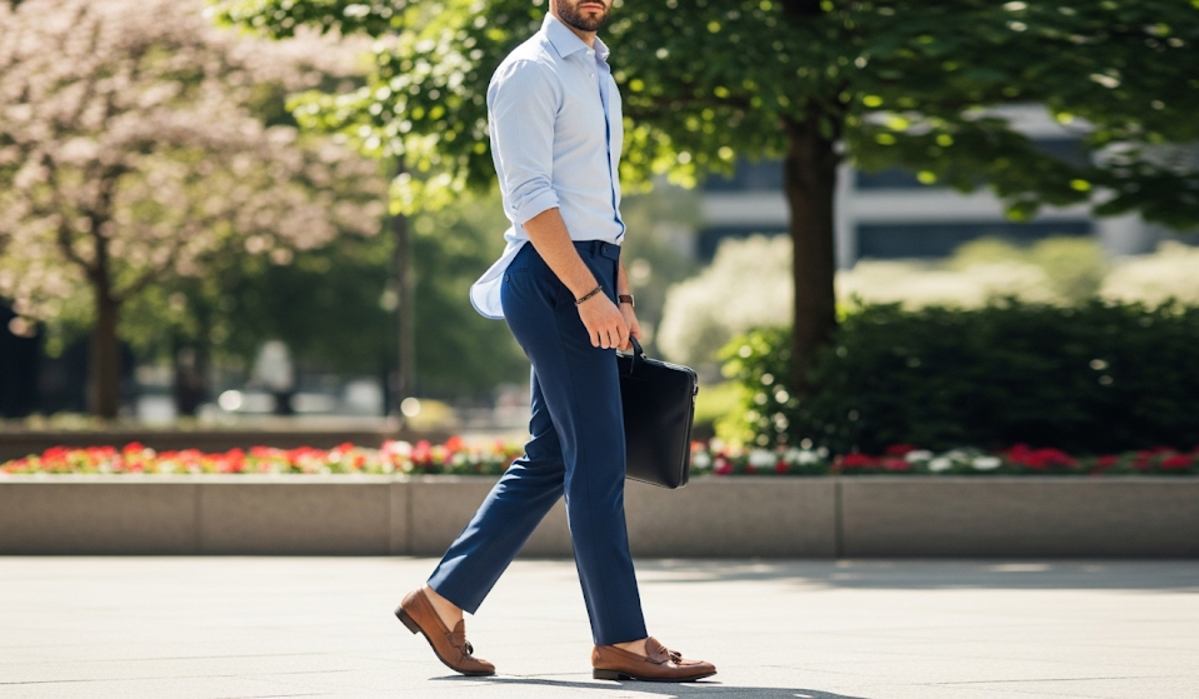 Light Blue Dress Shirt Navy Pants Spring Summer Outfit: 7 Fresh Style Rules