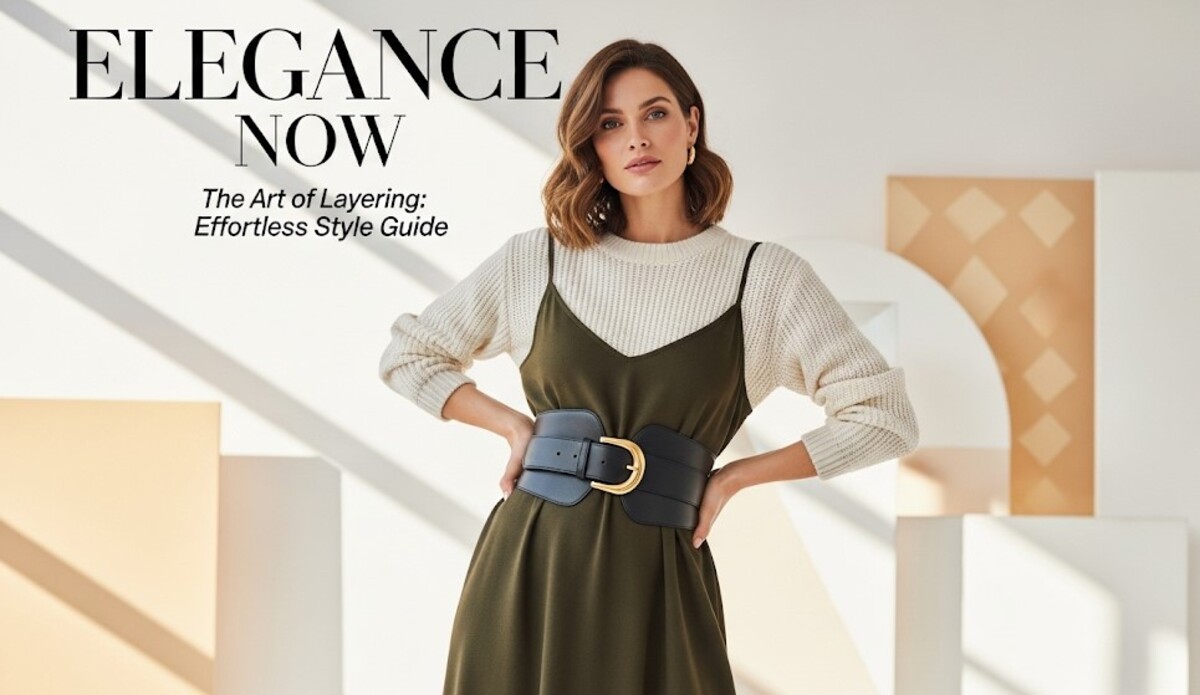 7 Game-Changing Belt Styling with Sweater and Dress Layered Outfit Combinations