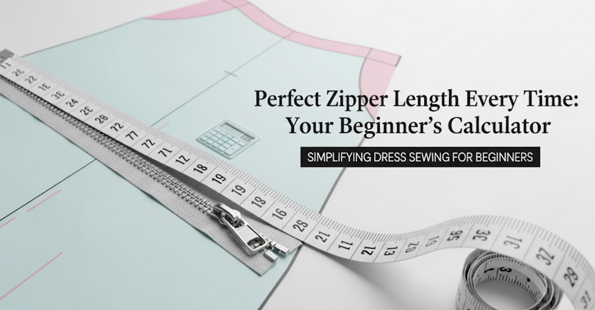 Ultimate 5-Step Zipper Length Calculator for Beginner Dress Sewing Success