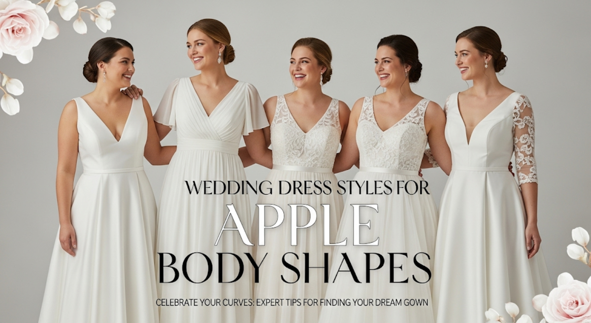 7 Stunning Apple Body Wedding Dress Styles That Flatter Your Figure