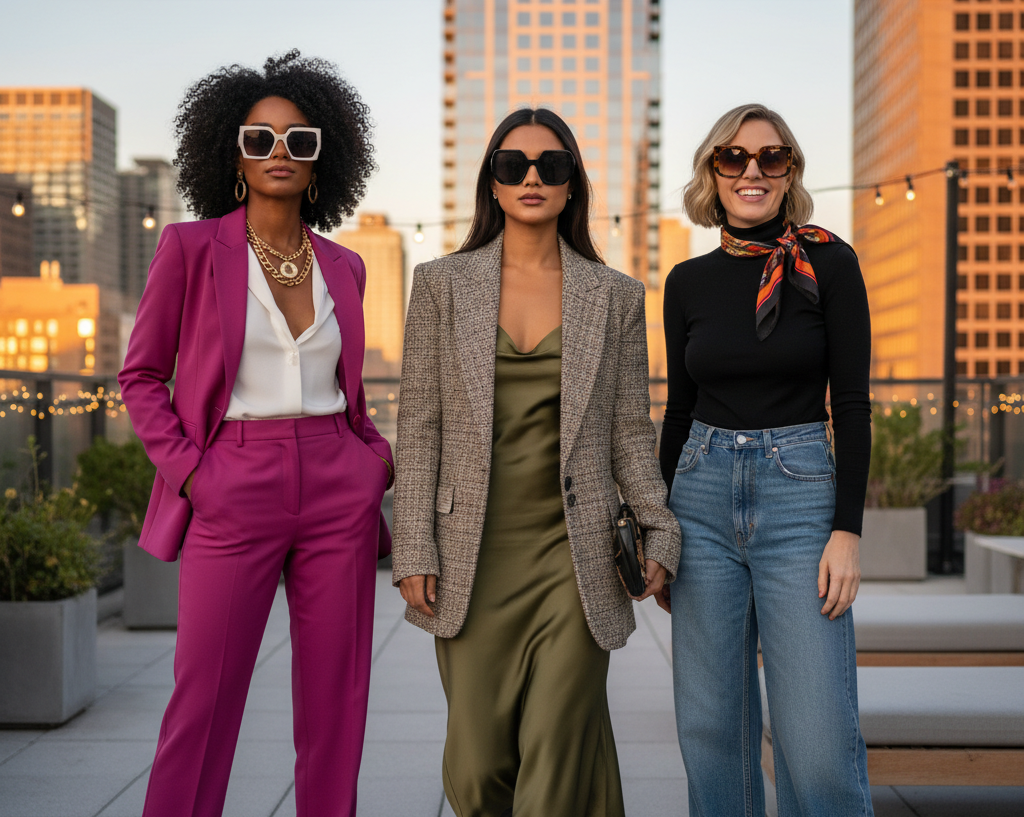12 Show-Stopping Wide Frame Sunglasses Outfit Ideas That Instantly Transform Women into Style Icons