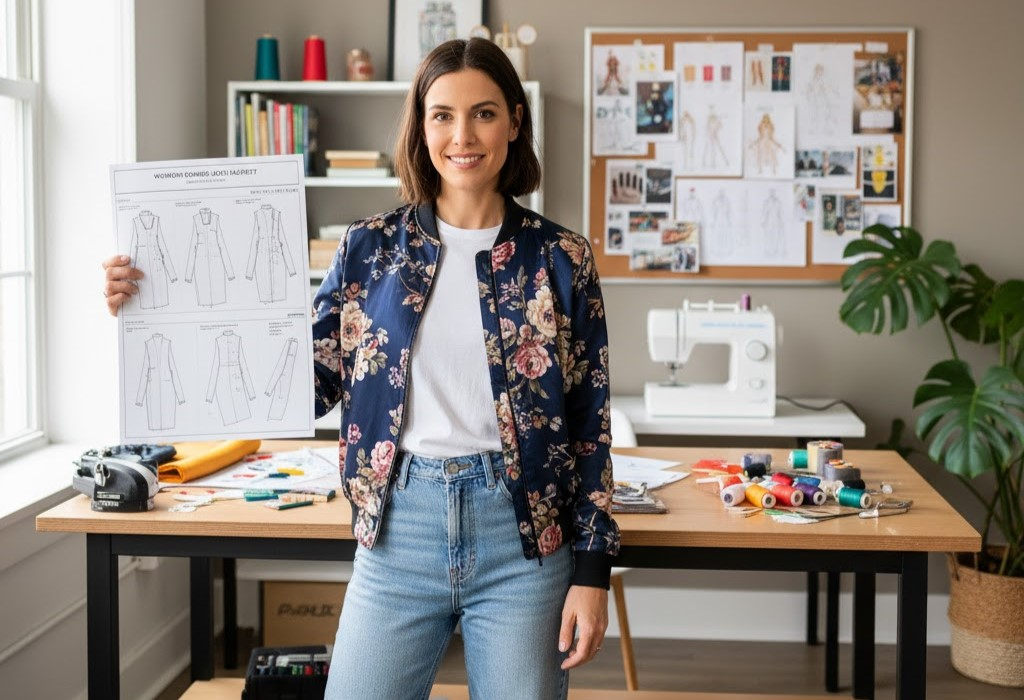 12 Best Bomber Jacket Sewing Pattern PDF Downloads Today