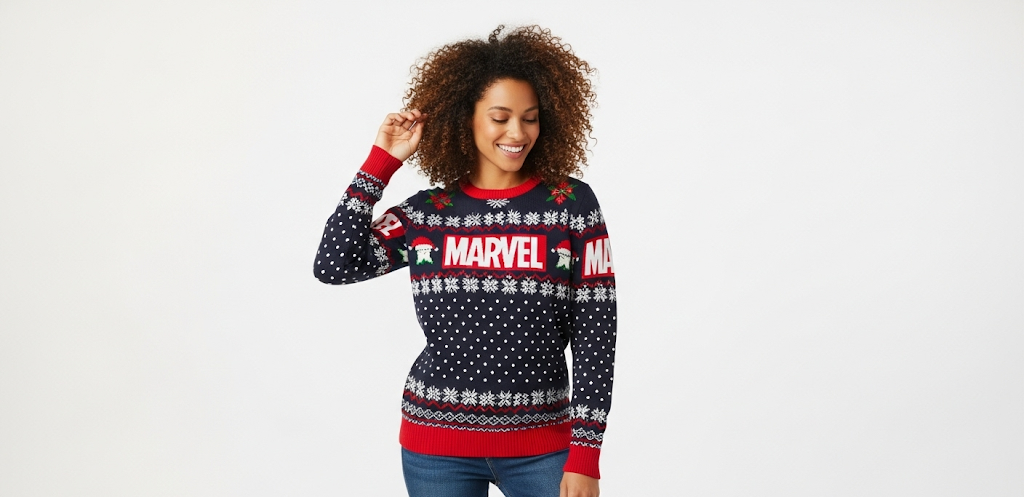 7 Epic Marvel Holiday Sweaters Women Superhero Fans Love