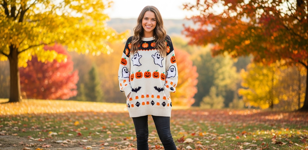 11 Adorable Halloween Sweaters Women Adore Wearing This October