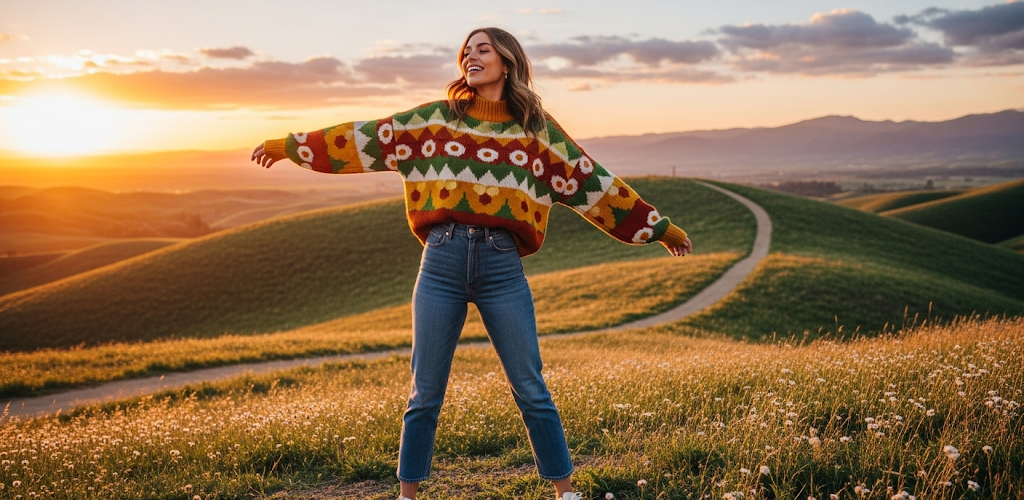 13 Timeless Retro Sweaters Women Love Wearing Right Now