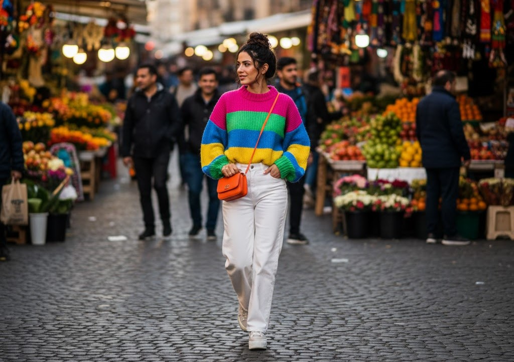 14 Bold Colorful Sweaters Women Statement Wardrobes Demand