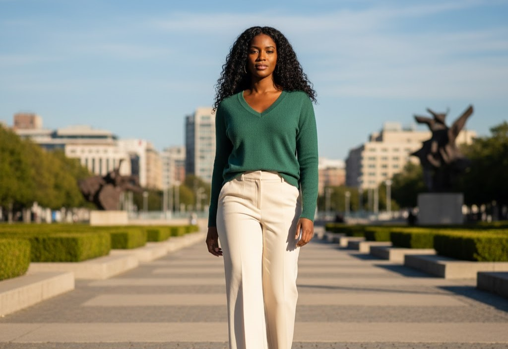 6 Reasons V Neck Knit Sweaters Flatter Every Woman