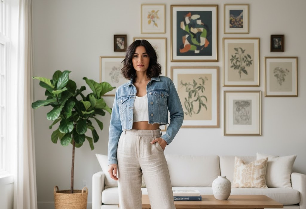 12 Cropped Light Blue Denim Jackets Women Must Own