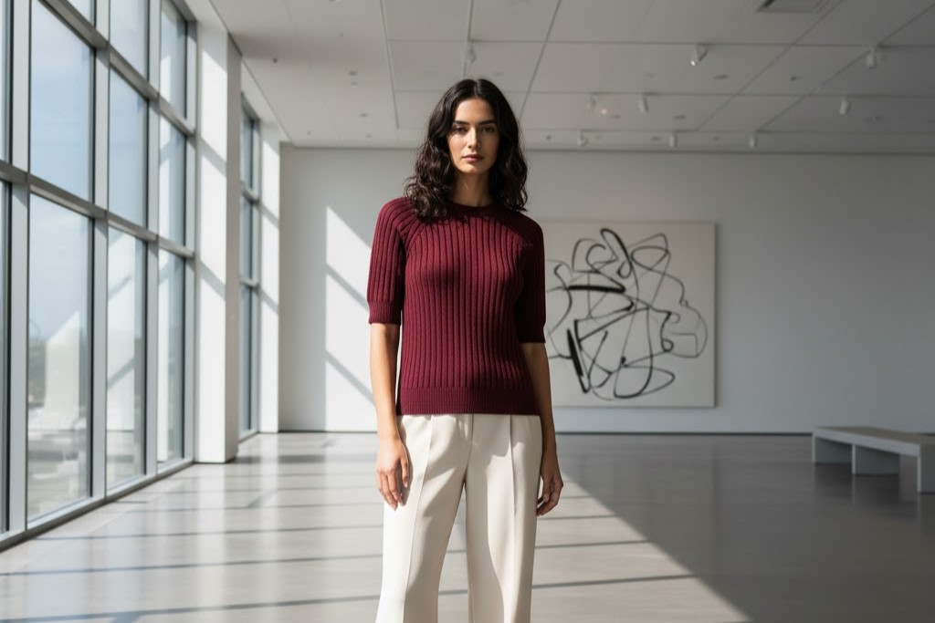 6 Stunning Ribbed Short Sleeve Sweaters That Transform Basic Outfits