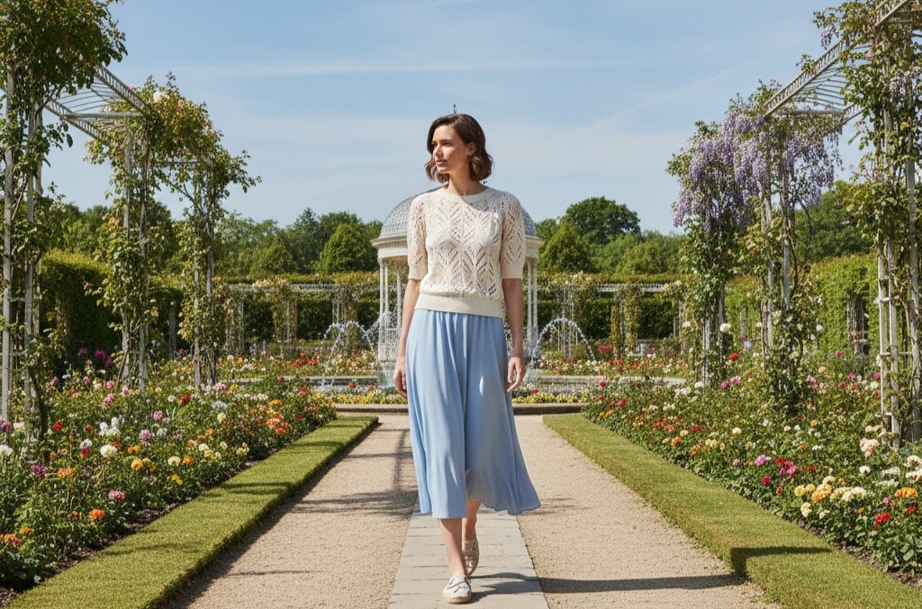 5 Enchanting Pointelle Short Sleeve Sweaters for Romantic Feminine Style