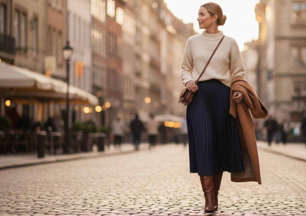 10 Stunning Sweater Skirt Combinations Women Love for Sophistication
