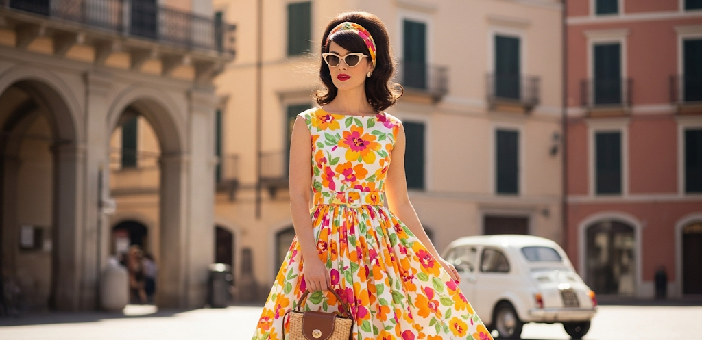 15 Iconic Vintage Italian Summer Dress Styles from 1960s Milano Fashion