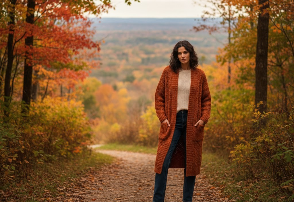 10 Stunning Long Chunky Cardigans Replacing Winter Coats