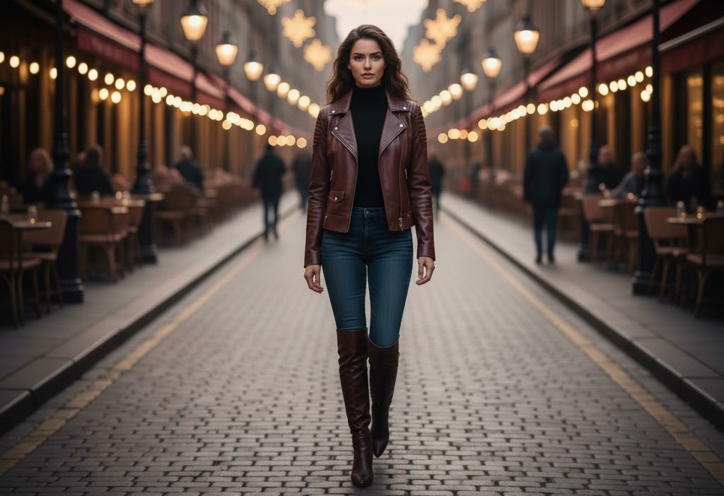 7 Gorgeous Chocolate Brown Leather Jackets Women Need Now