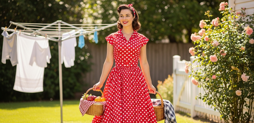 25 Polka Dot Retro Dresses Capturing Timeless 1950s Elegance