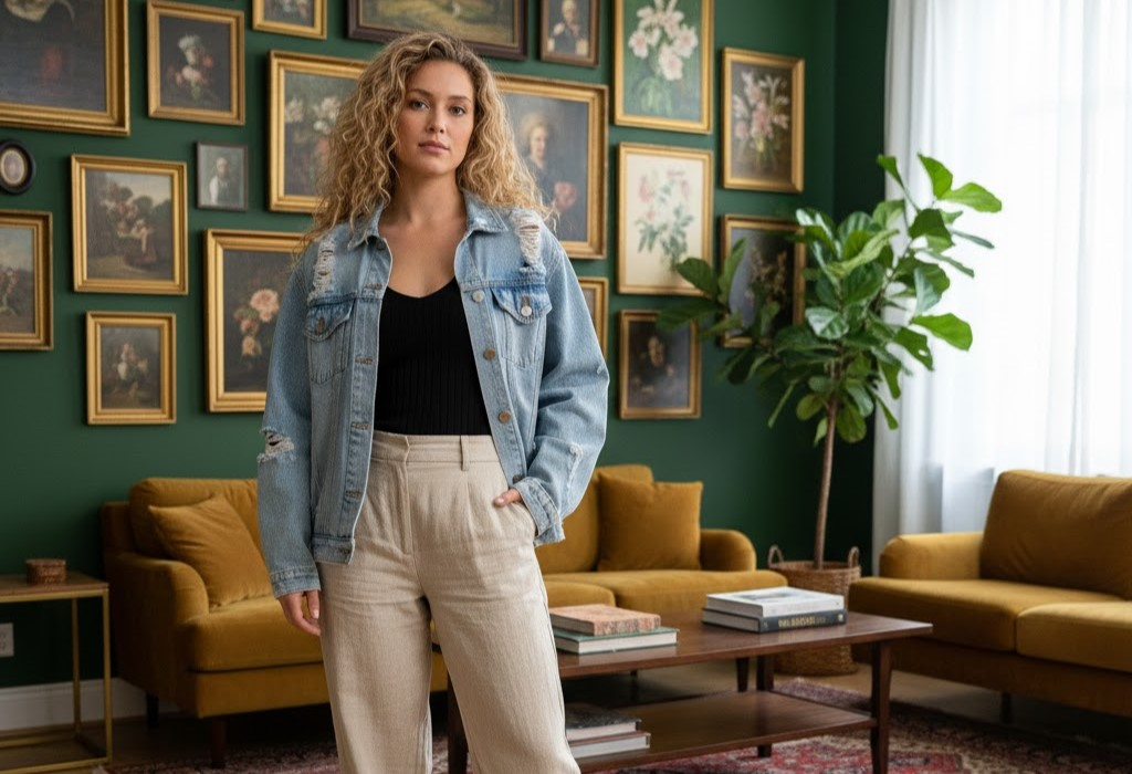 10 Fresh Light Denim Jacket Spring Outfit Ideas for Women