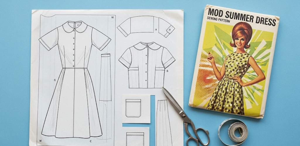 10 Stunning 1960s Mod Dress Patterns for Retro Summer Style
