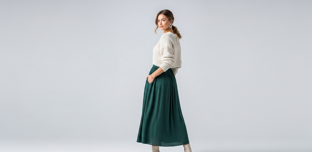 10 Stunning Crop Sweater High-Waisted Skirt Outfits Women Love