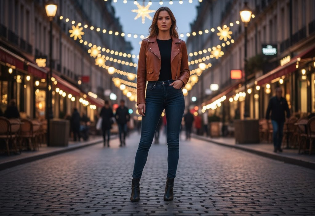 9 Flattering Cropped Brown Leather Jackets for Perfect Proportions