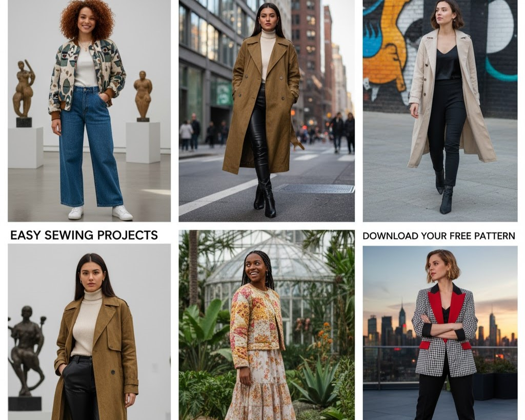 25 Free Women’s Jacket PDF Patterns Ready Now