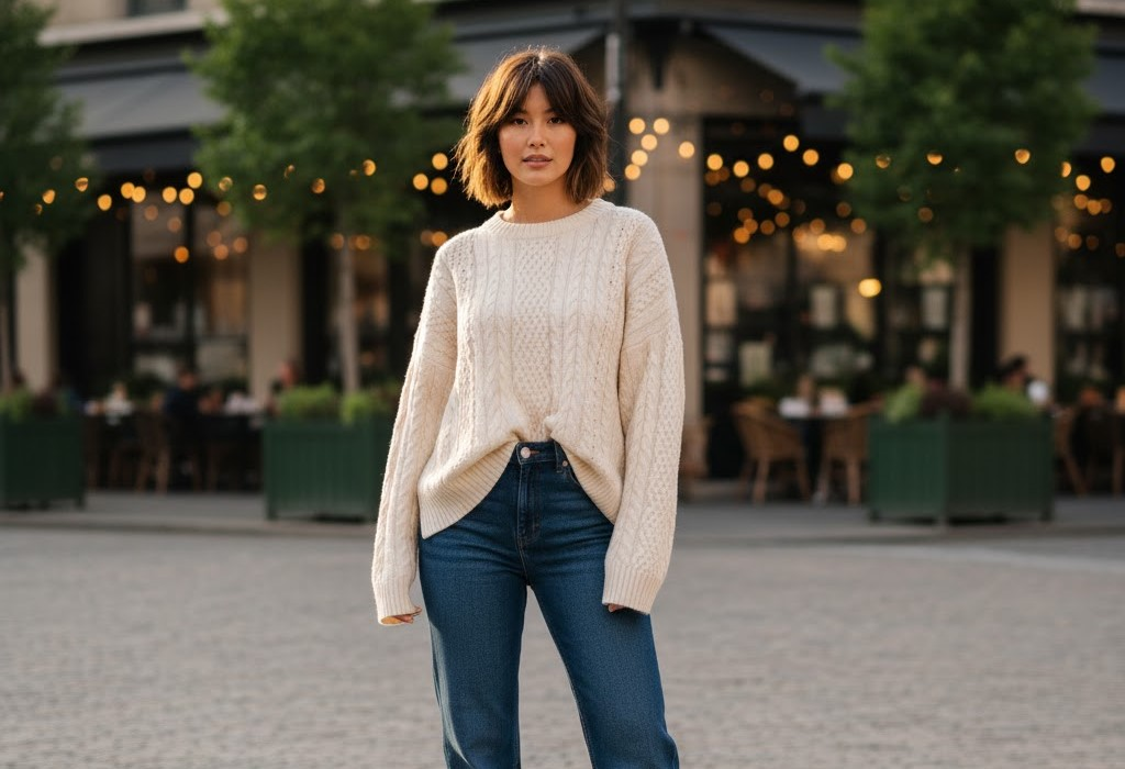 7 Genius Ways to Tuck Oversized Knit Sweater Styles