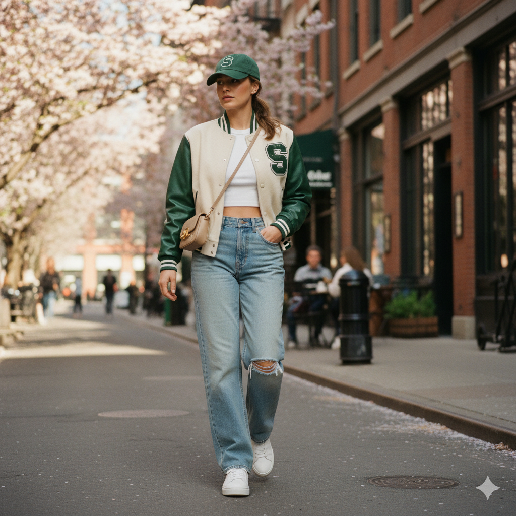 7 Stunning Spring Varsity Jacket Looks to Transform Your Casual Style Effortlessly