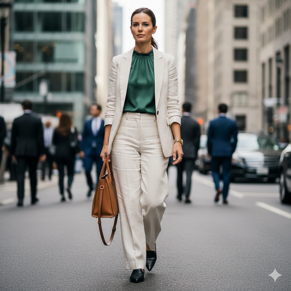 15 Polished Linen Jacket Trouser Work Outfits