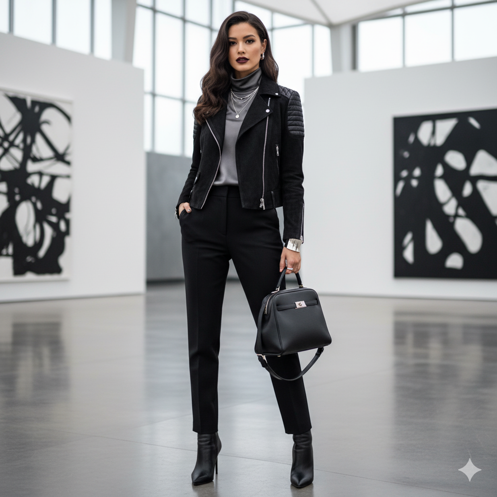 10 Ways Black Suede Jackets Blend Edge With Elegance