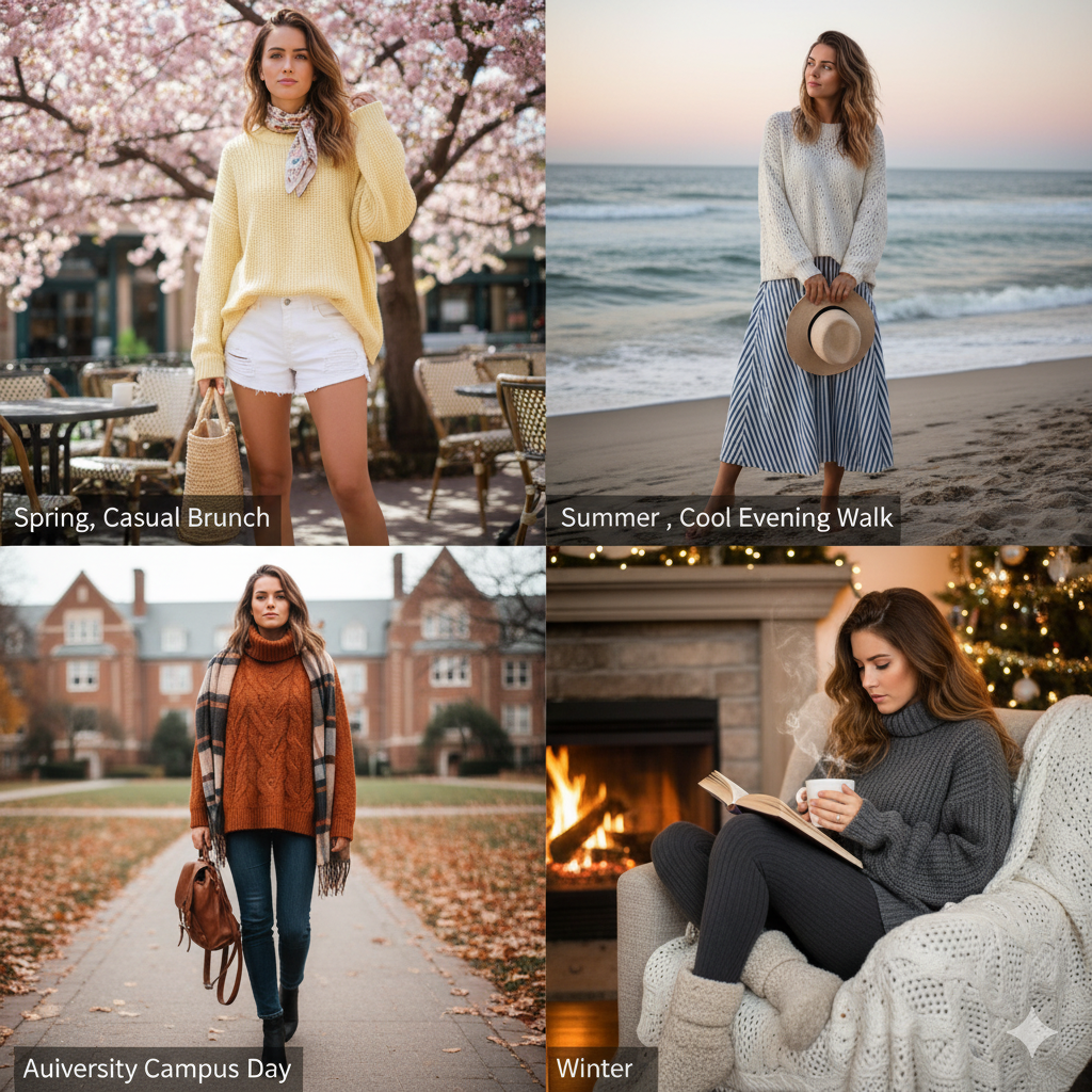 30 Stunning Oversized Sweater Outfit Ideas That Work For Every Season and Occasion