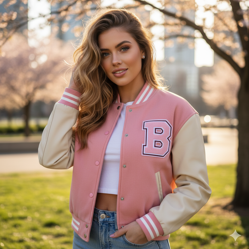 5 Reasons Pink Varsity Jackets Merge Feminine Style Athletic Edge