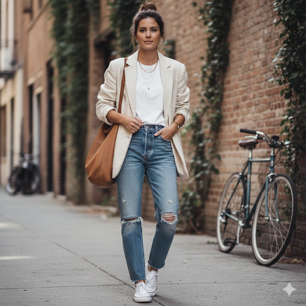 14 Bold Ways Style Boyfriend Linen Jackets Effortlessly Cool