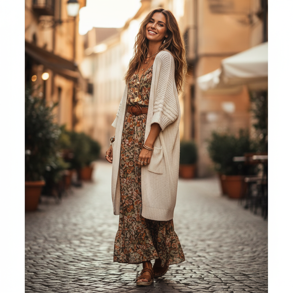 7 Open Front Oversized Cardigans for Effortless Boho Layering Magic