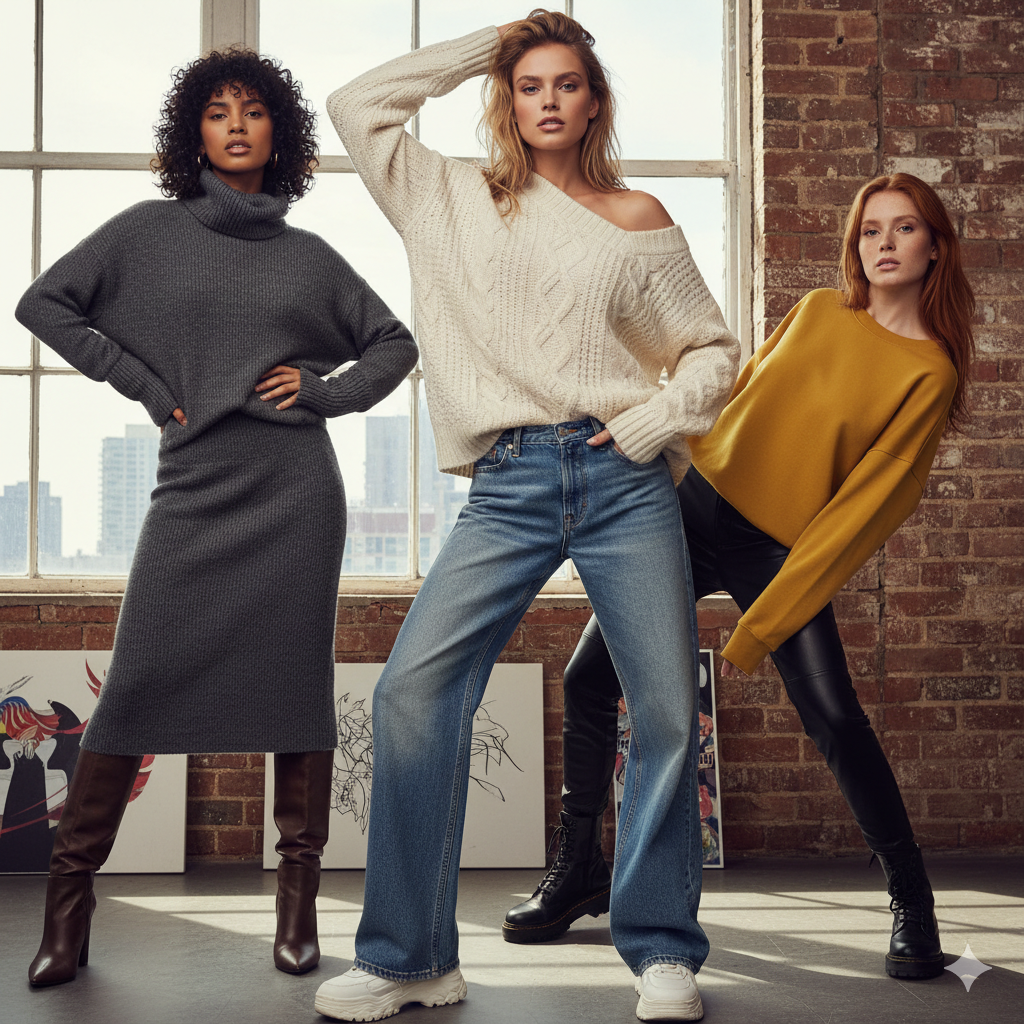 5 Ways Baggy Oversized Sweaters Look Deliberately Stylish Not Sloppy