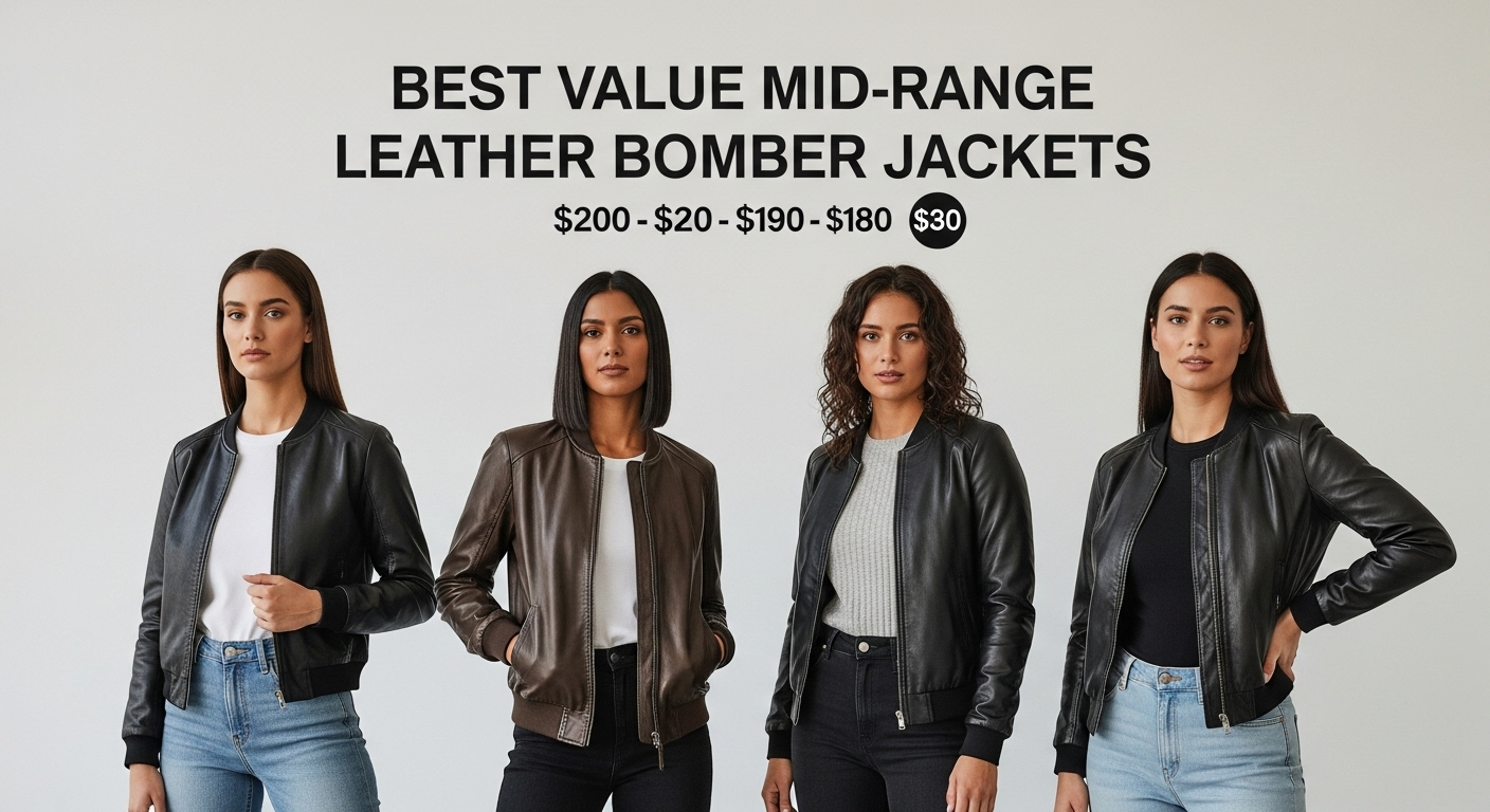 7 Best Mid-Range Leather Bomber Jackets That Won’t Break Bank