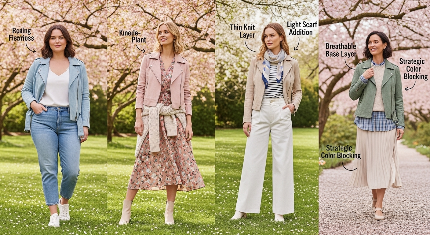12 Essential Spring Layering Tips: Lightweight Suede Jacket Mastery
