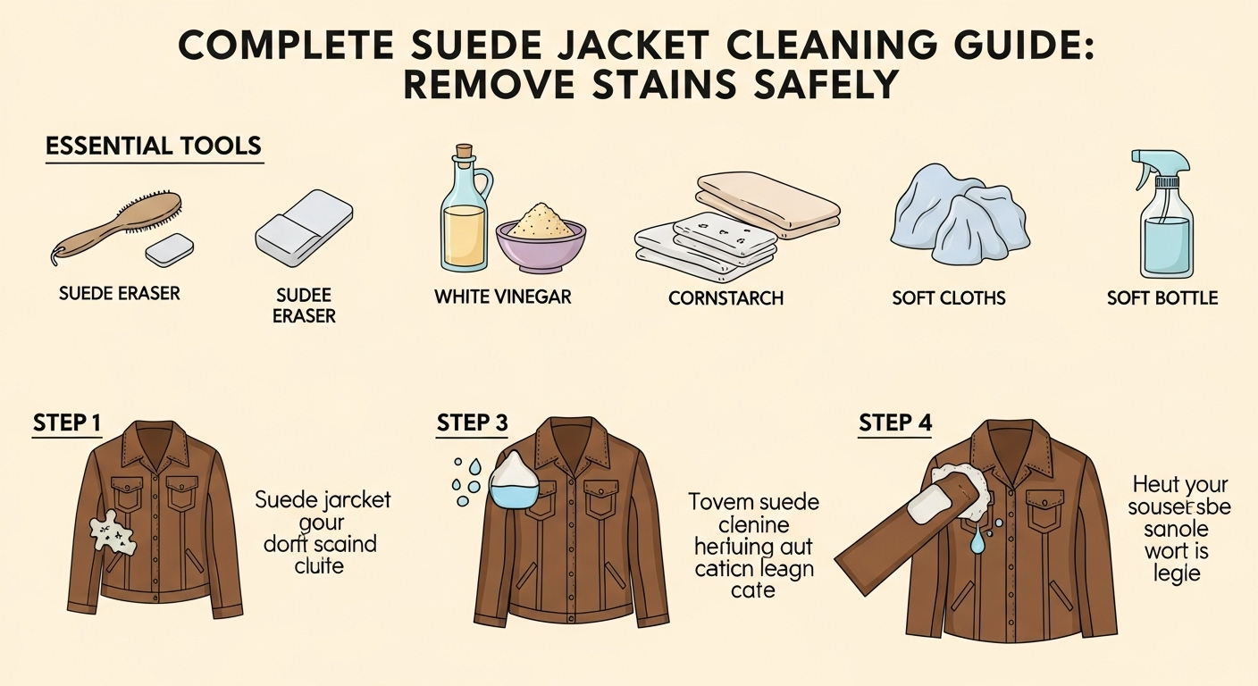 10 Safe Methods: Complete Suede Jacket Cleaning Stain Removal Guide