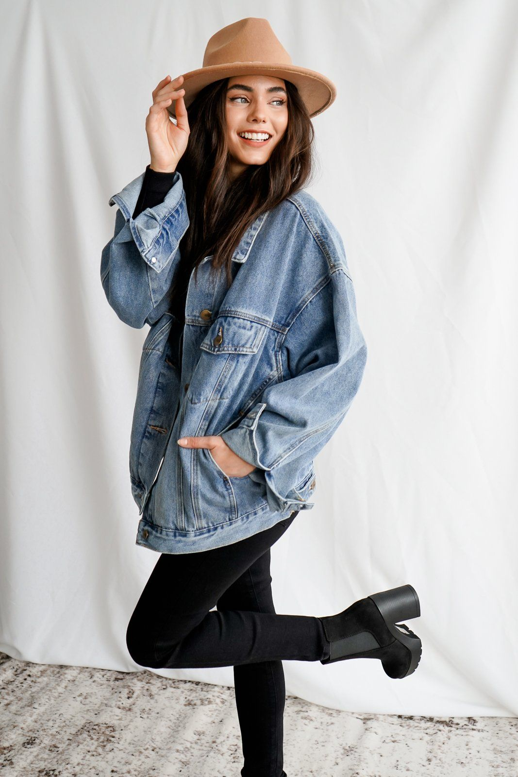 Trendy Oversized Denim Jackets for Women